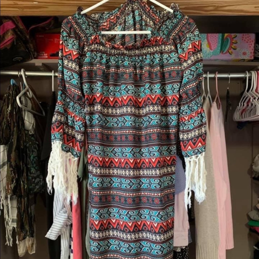 Off the shoulder dress